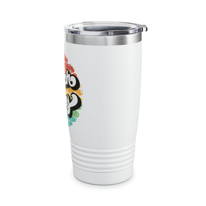 Beach Vibes Retro Ringneck Tumbler, 20oz 3 Colors Available