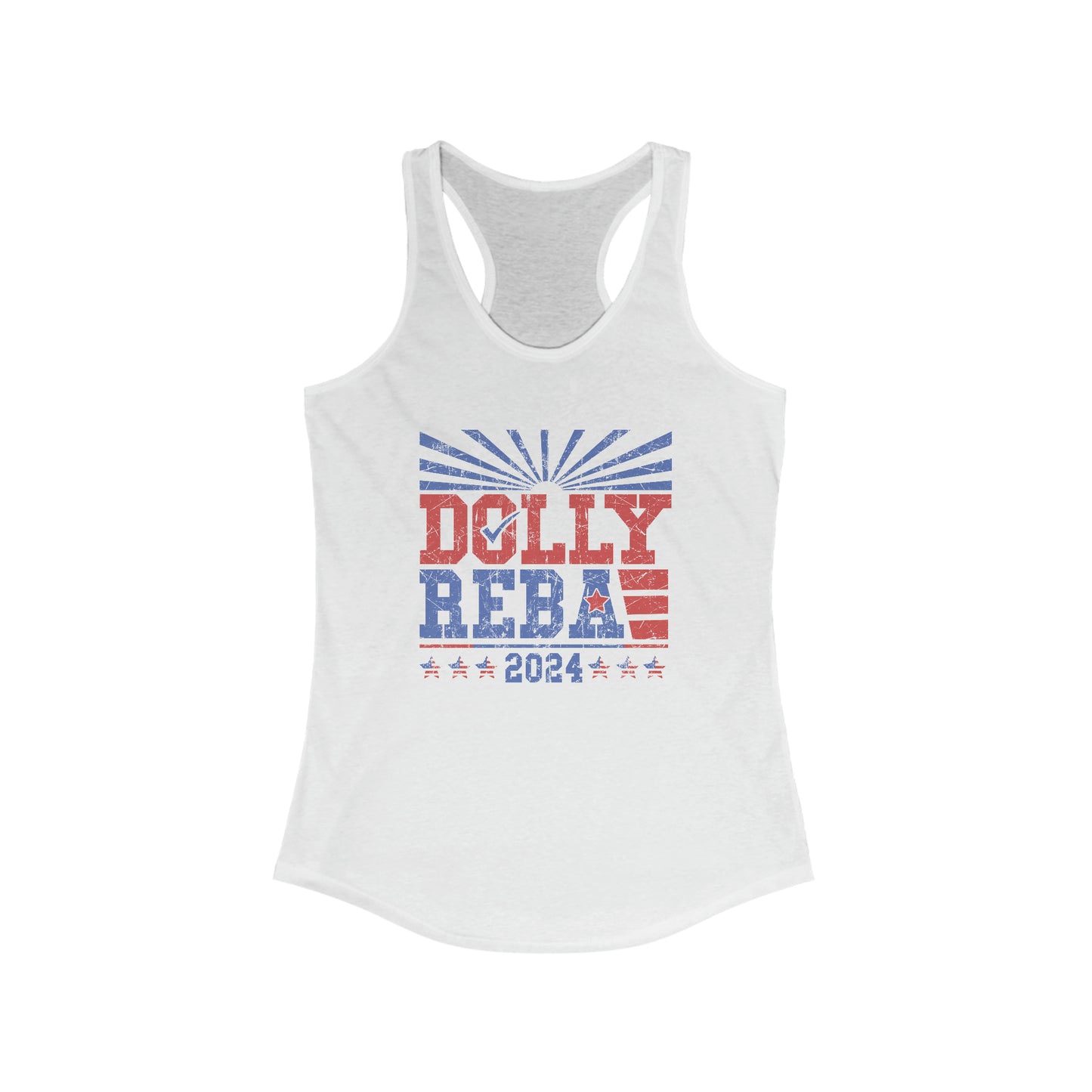 Dolly and Reba 2024 Women's Ideal Racerback Tank