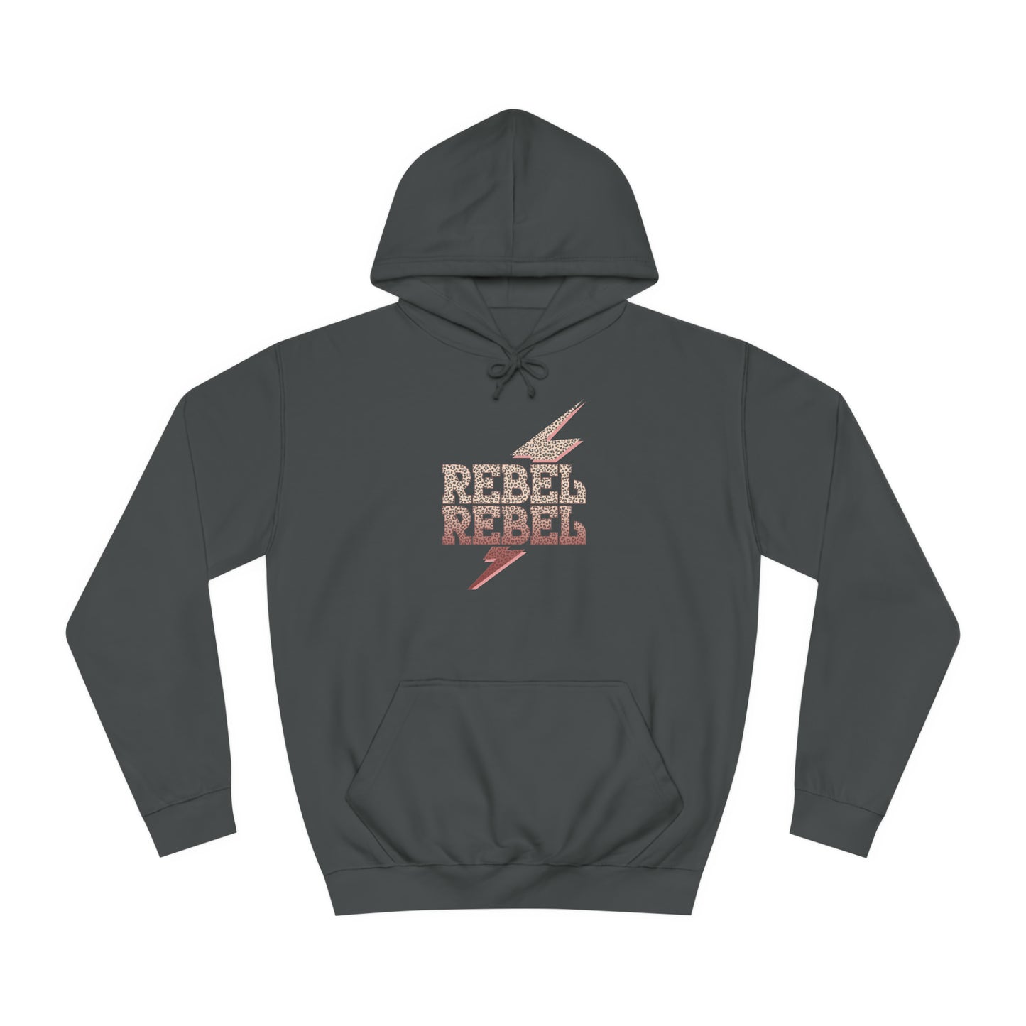 Rebel Lightning Bolt Unisex College Hoodie