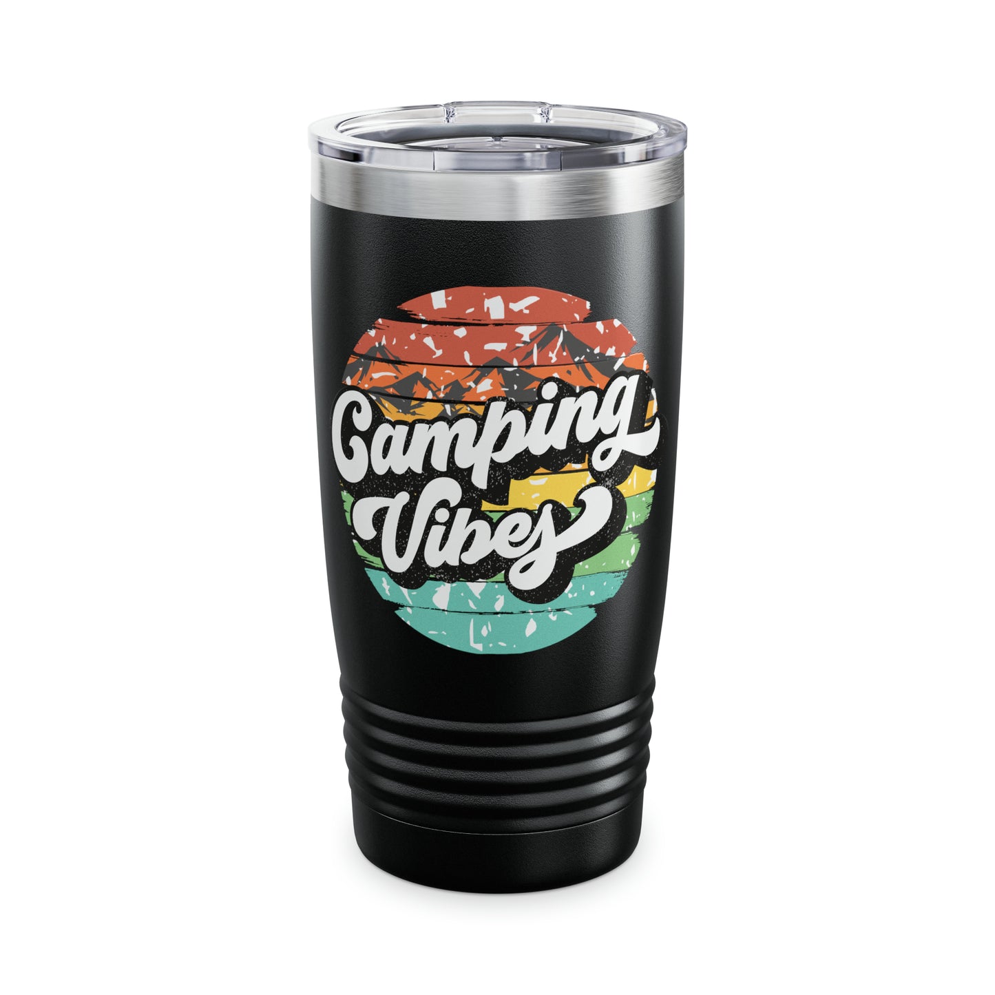 Camping Vibes Retro Ringneck Tumbler, 20oz