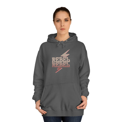 Rebel Lightning Bolt Unisex College Hoodie