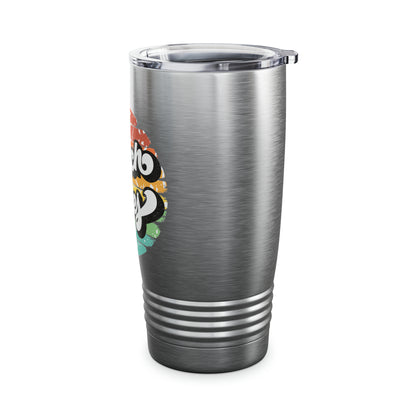 Beach Vibes Retro Ringneck Tumbler, 20oz 3 Colors Available