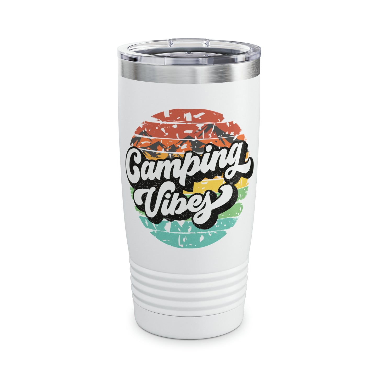 Camping Vibes Retro Ringneck Tumbler, 20oz