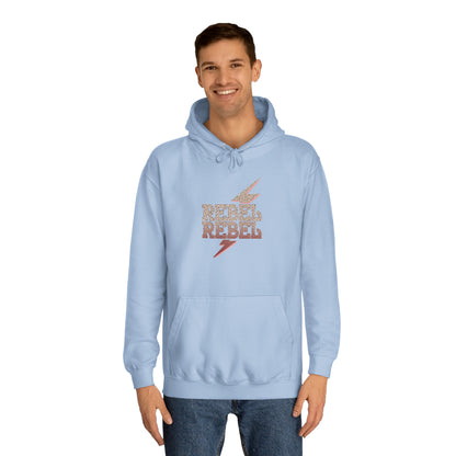 Rebel Lightning Bolt Unisex College Hoodie