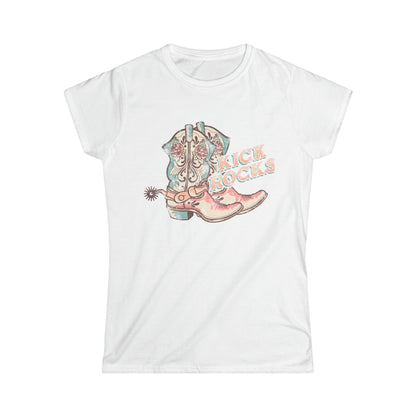 Cowboy Boots and Kick Rocks Women's Softstyle Tee