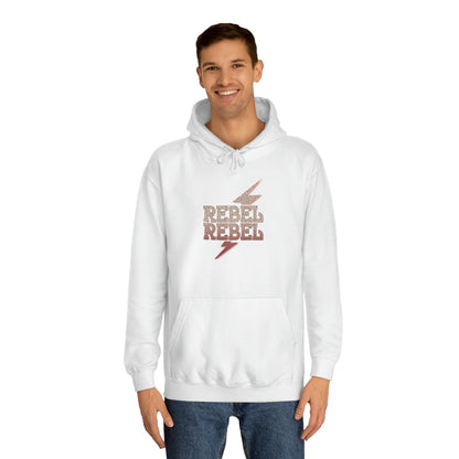 Rebel Lightning Bolt Unisex College Hoodie