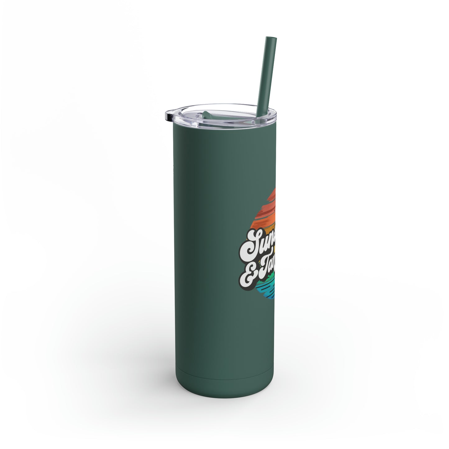 Sunshine and Tan Lines Skinny Matte Tumbler, 20oz