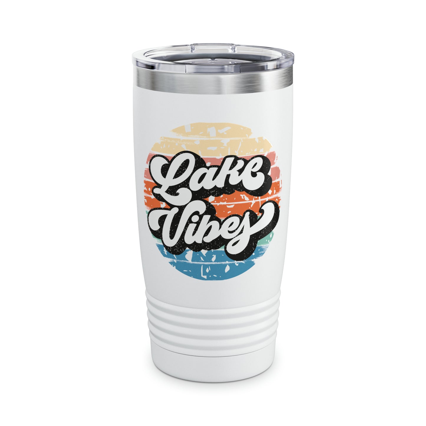 Lake Vibes Retro Ringneck Tumbler, 20oz 3 Colors Available