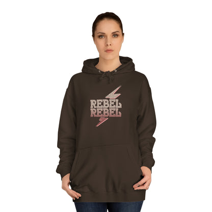 Rebel Lightning Bolt Unisex College Hoodie