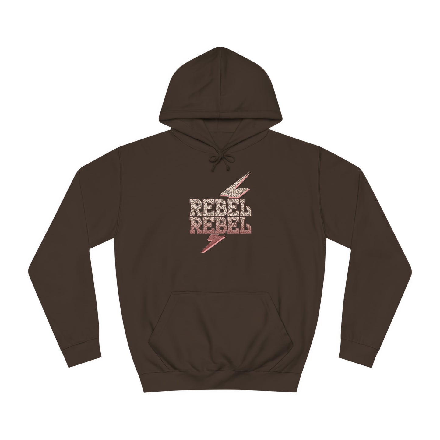 Rebel Lightning Bolt Unisex College Hoodie