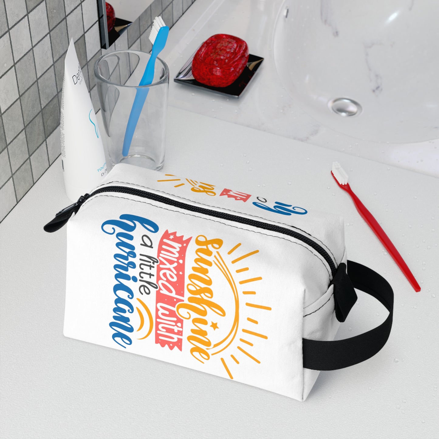 Sunshine Mixed with Hurricane Toiletry Bag