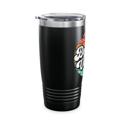 Beach Vibes Retro Ringneck Tumbler, 20oz 3 Colors Available