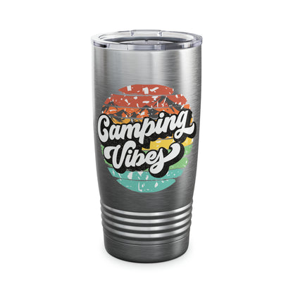 Camping Vibes Retro Ringneck Tumbler, 20oz