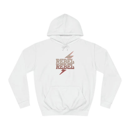 Rebel Lightning Bolt Unisex College Hoodie