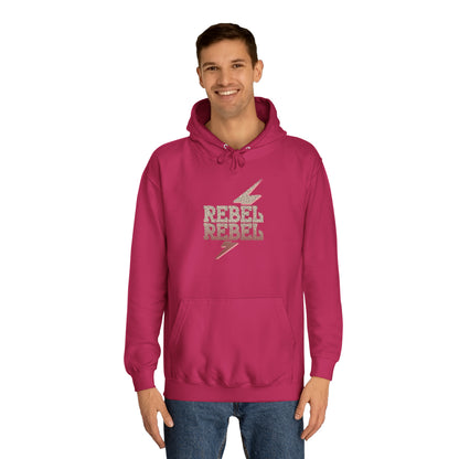 Rebel Lightning Bolt Unisex College Hoodie