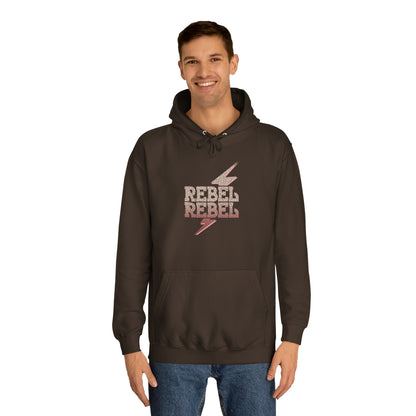 Rebel Lightning Bolt Unisex College Hoodie