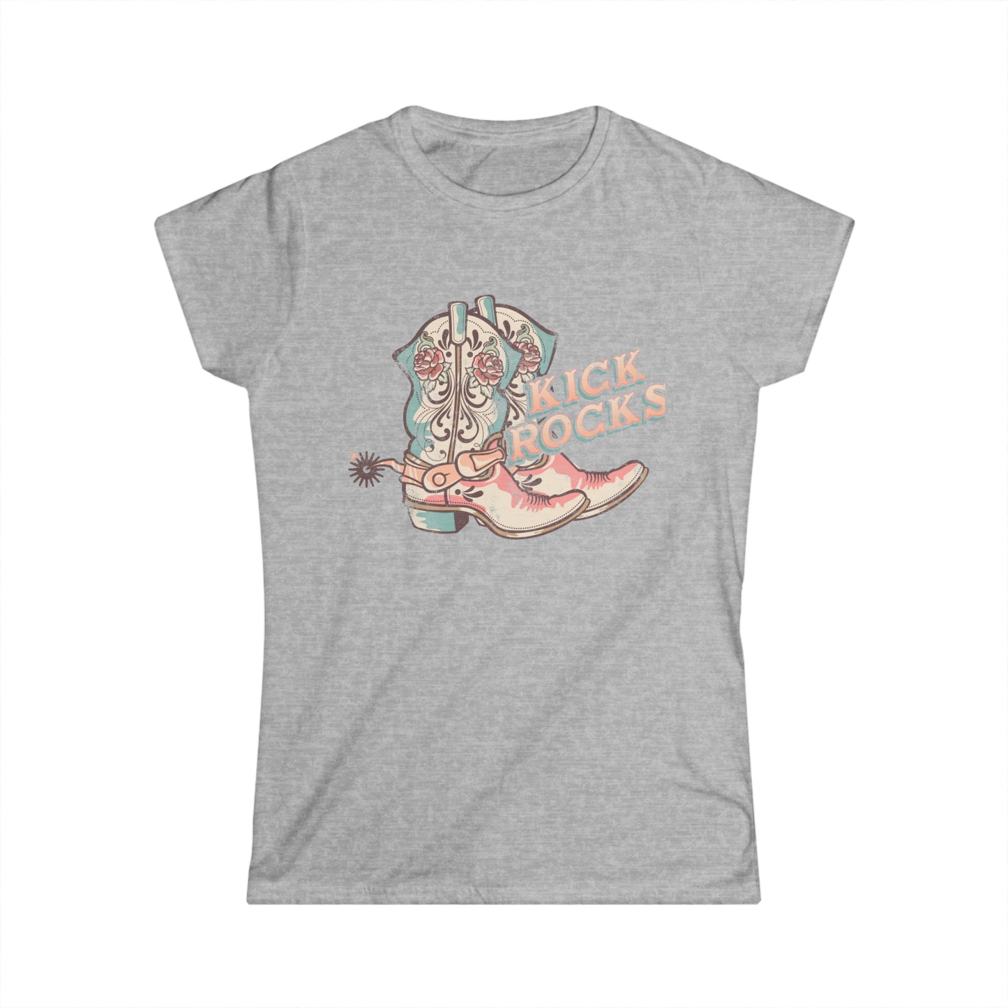 Cowboy Boots and Kick Rocks Women's Softstyle Tee