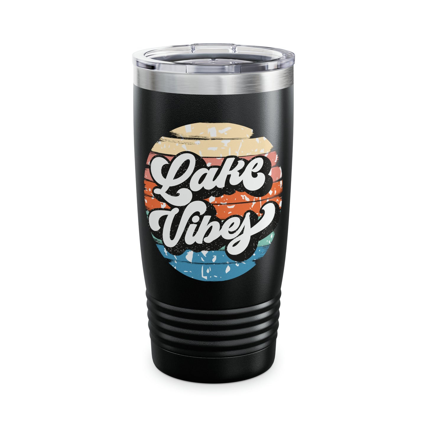 Lake Vibes Retro Ringneck Tumbler, 20oz 3 Colors Available