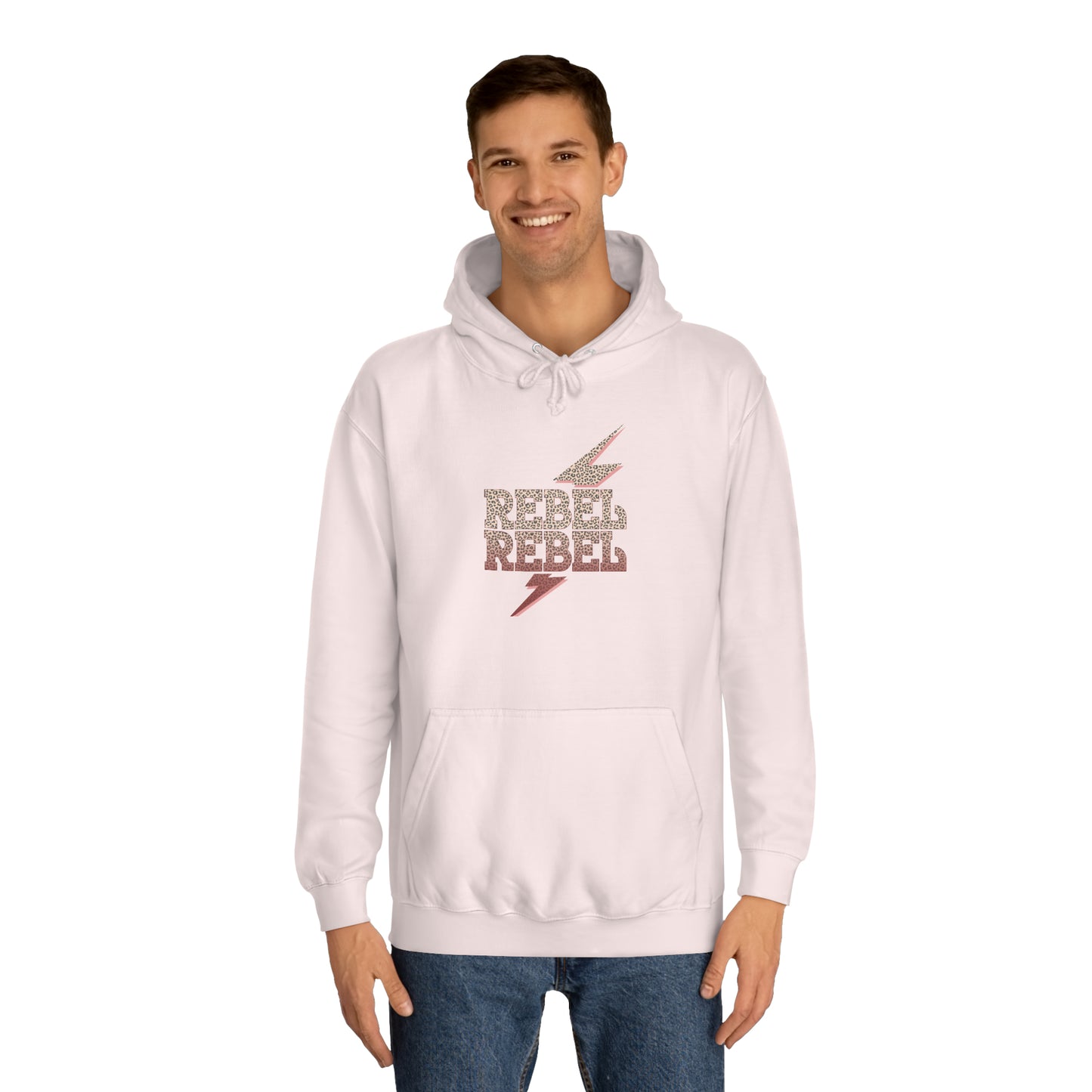 Rebel Lightning Bolt Unisex College Hoodie