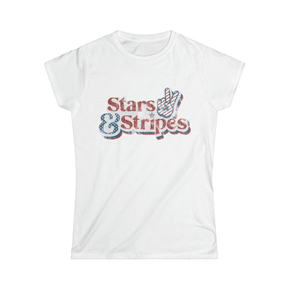 Stars and Stripes Women's Softstyle Tee