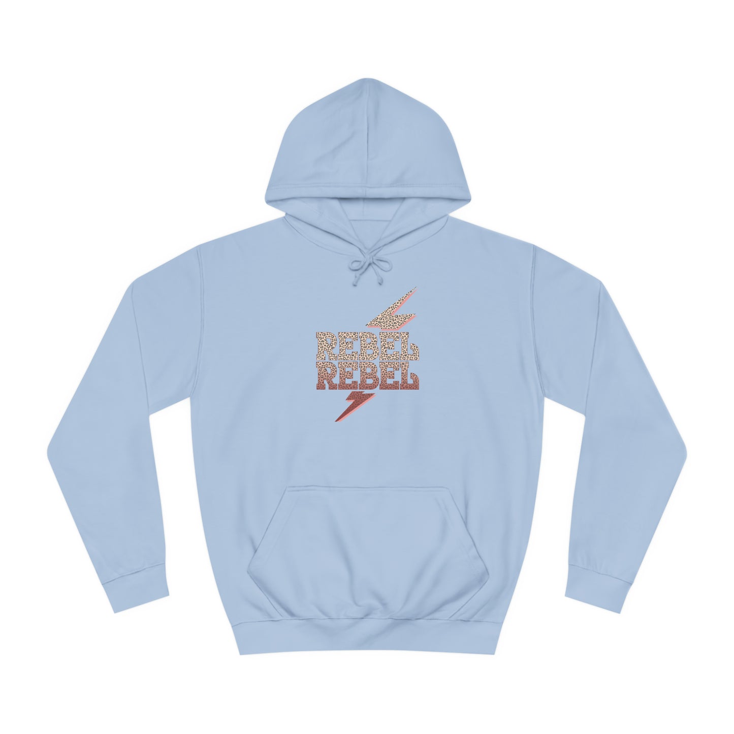 Rebel Lightning Bolt Unisex College Hoodie