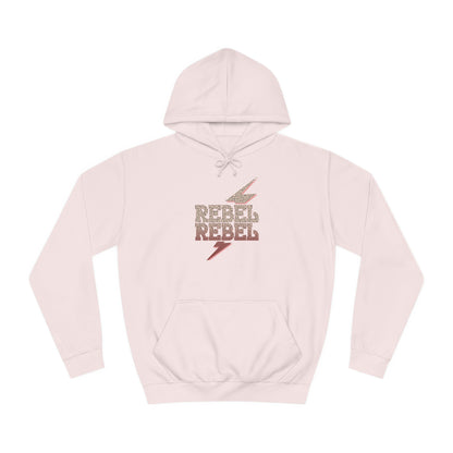 Rebel Lightning Bolt Unisex College Hoodie