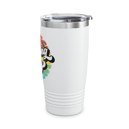 Camping Vibes Retro Ringneck Tumbler, 20oz