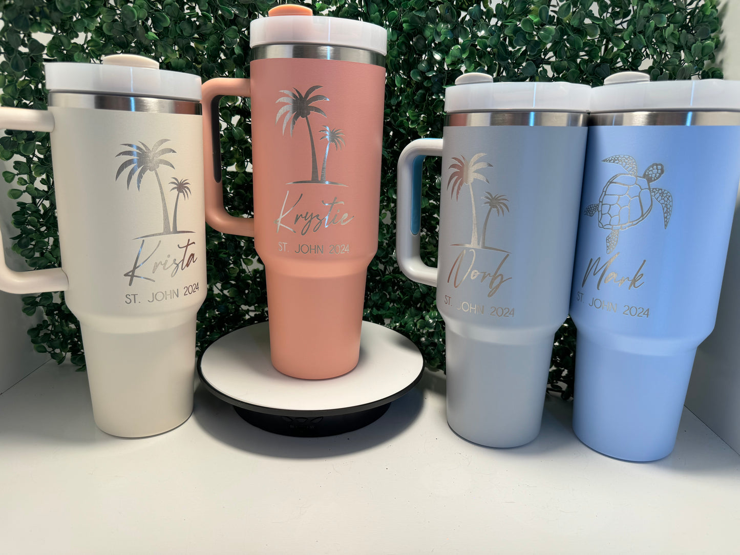 Vacation or Event 40 Ounce Engraved Tumbler - Personalization included