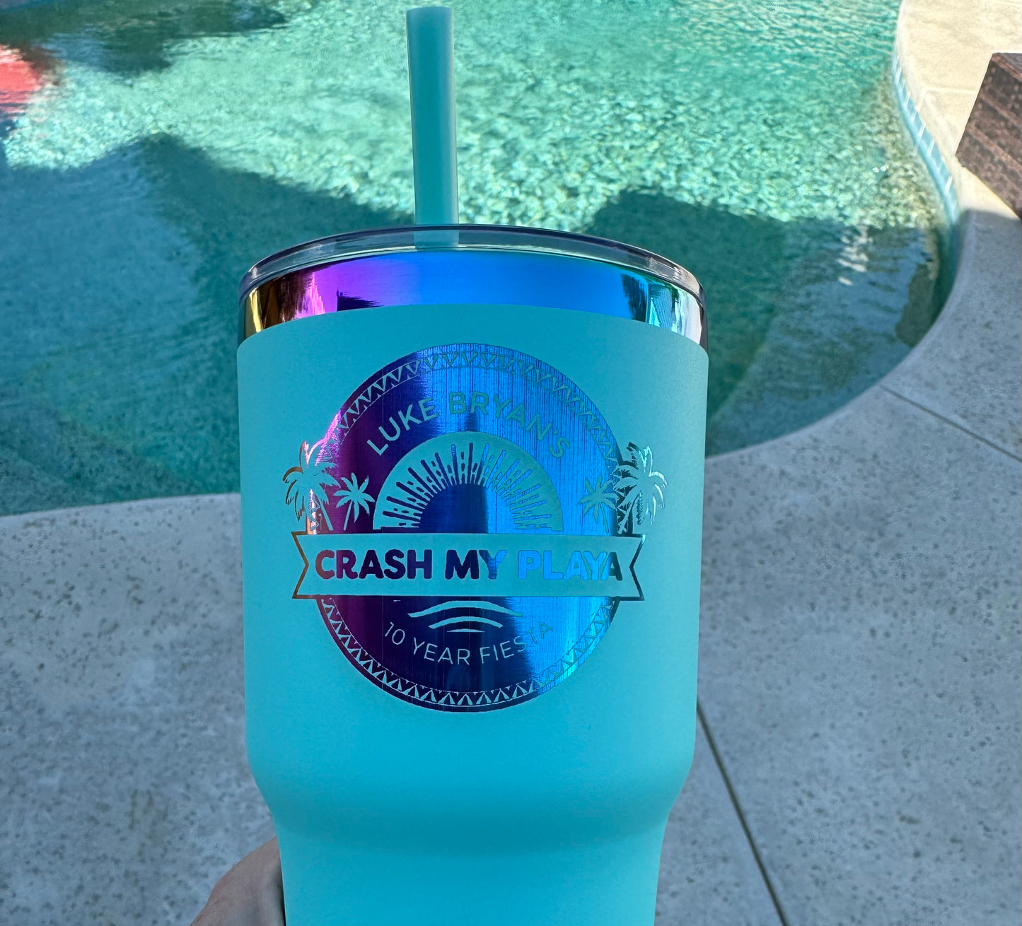 Engraved Color shifting CMP. 30 ounce Tumbler with logo and name