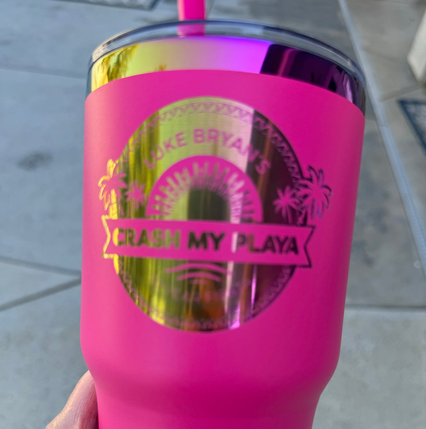 Engraved Color shifting CMP. 30 ounce Tumbler with logo and name