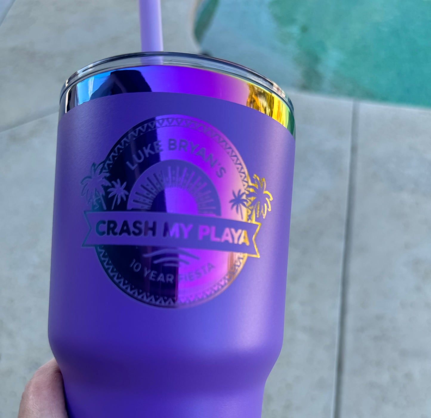 Engraved Color shifting CMP. 30 ounce Tumbler with logo and name