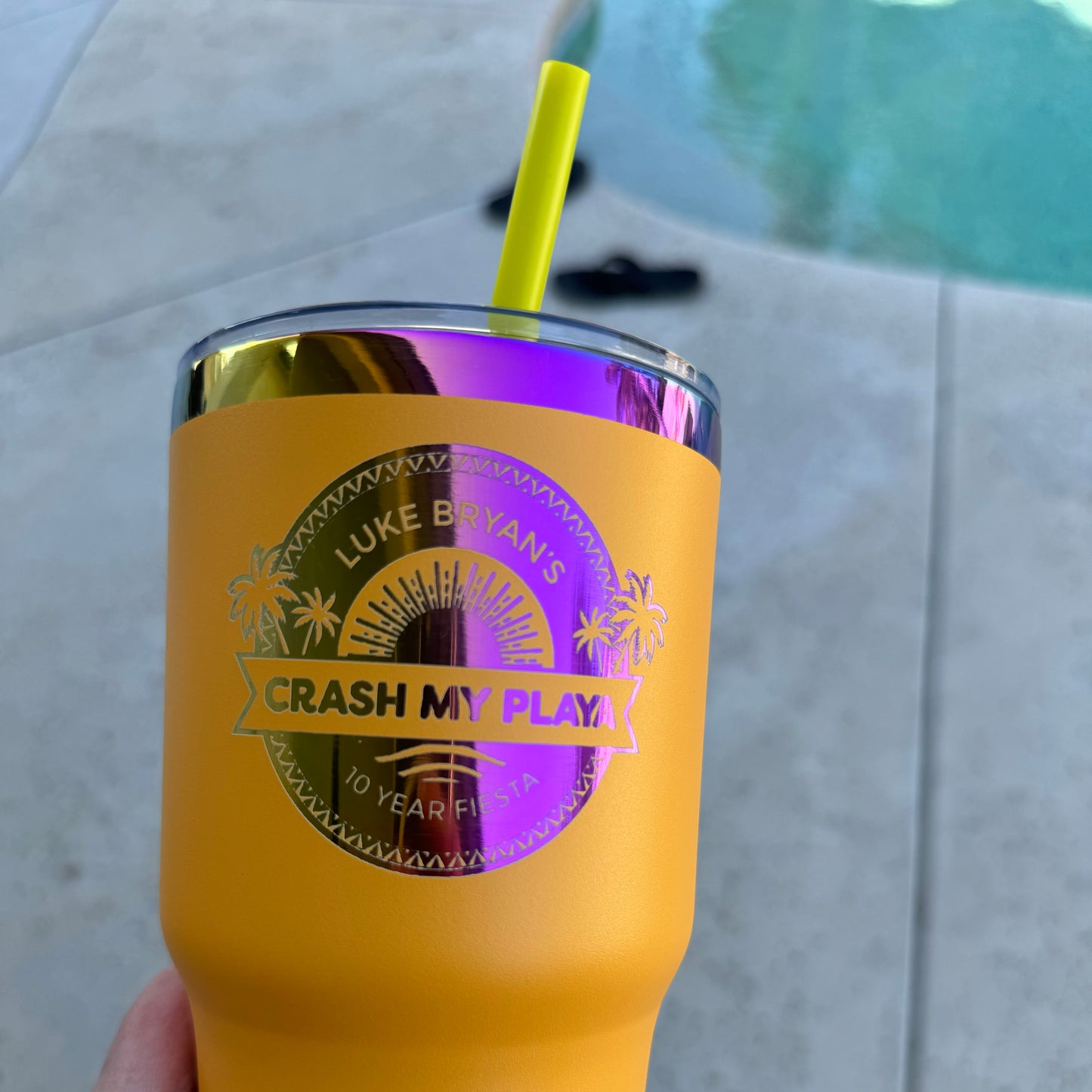 Engraved Color shifting CMP. 30 ounce Tumbler with logo and name