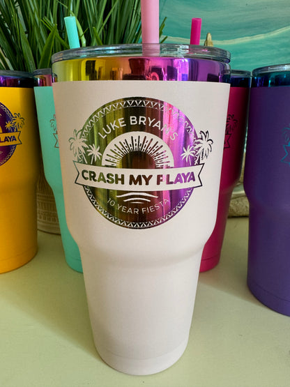 Engraved Color shifting CMP. 30 ounce Tumbler with logo and name