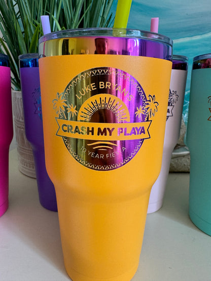 Engraved Color shifting CMP. 30 ounce Tumbler with logo and name