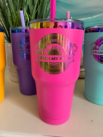 Engraved Color shifting CMP. 30 ounce Tumbler with logo and name